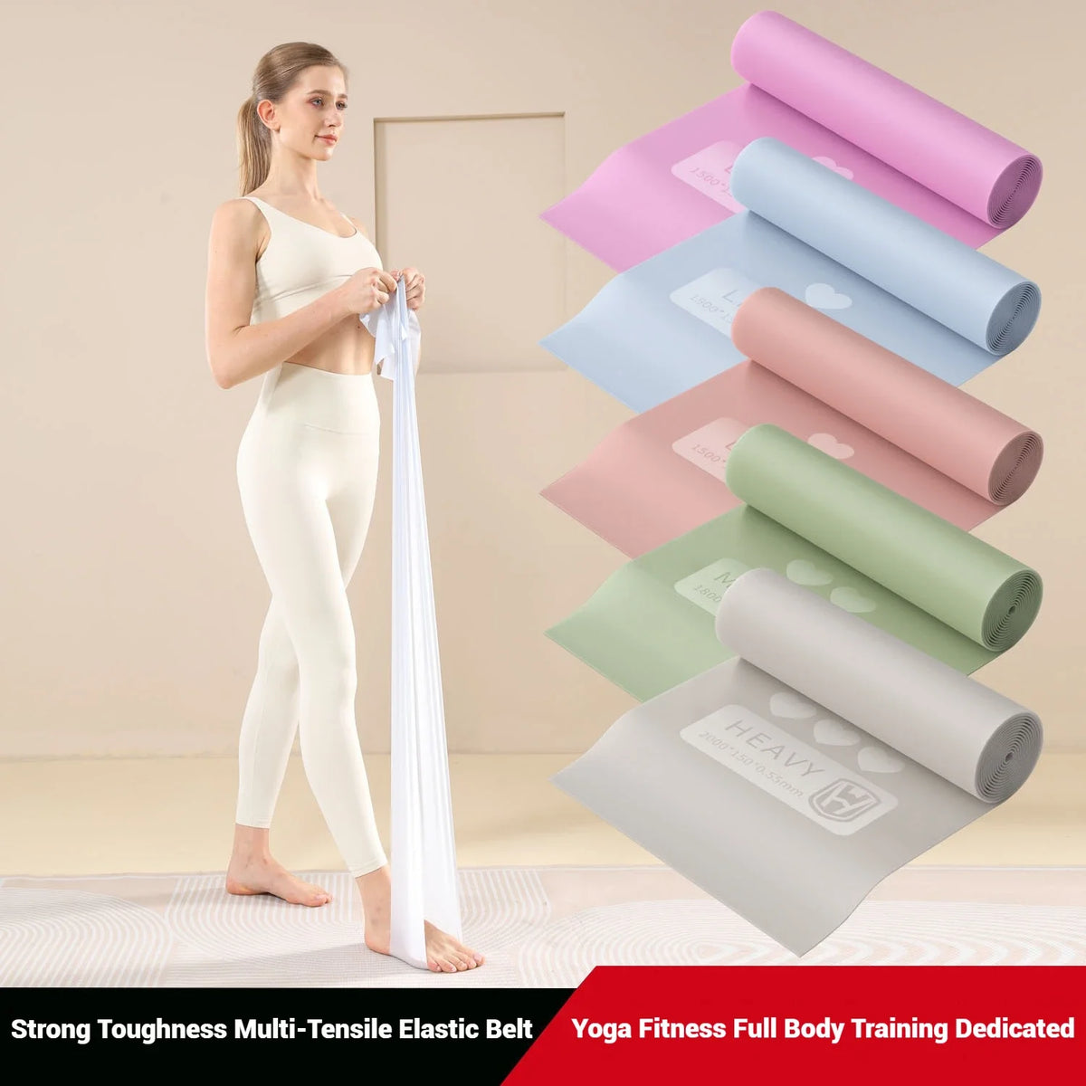Yoga Stretching Strap for Home Fitness