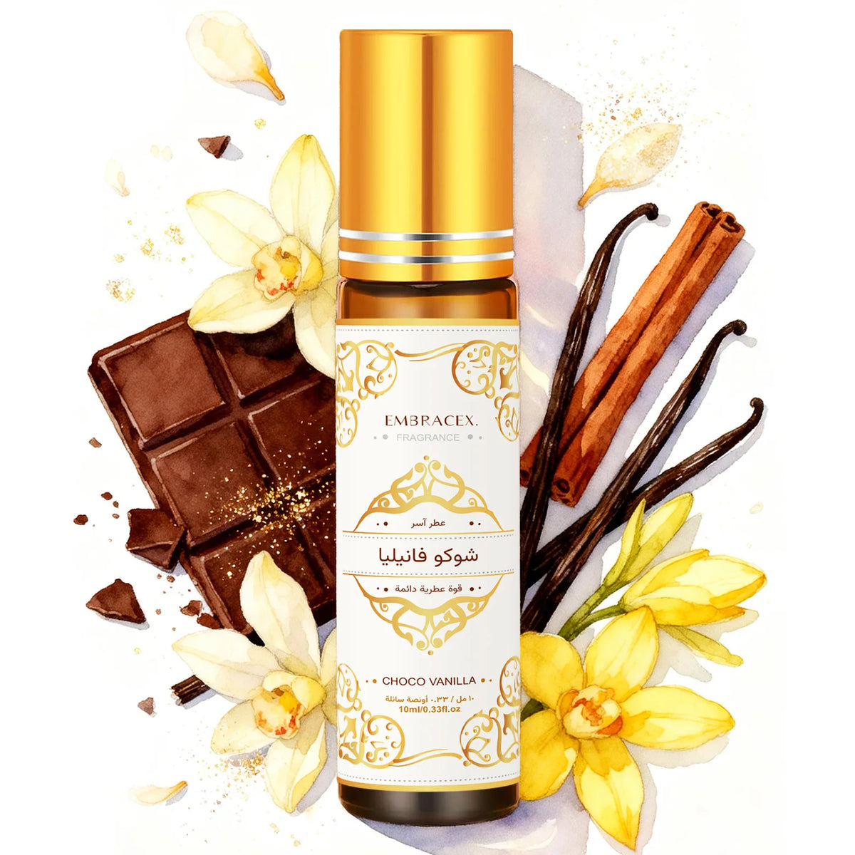 Choco Vanilla Roll-On Fragrance Oil, 10ml