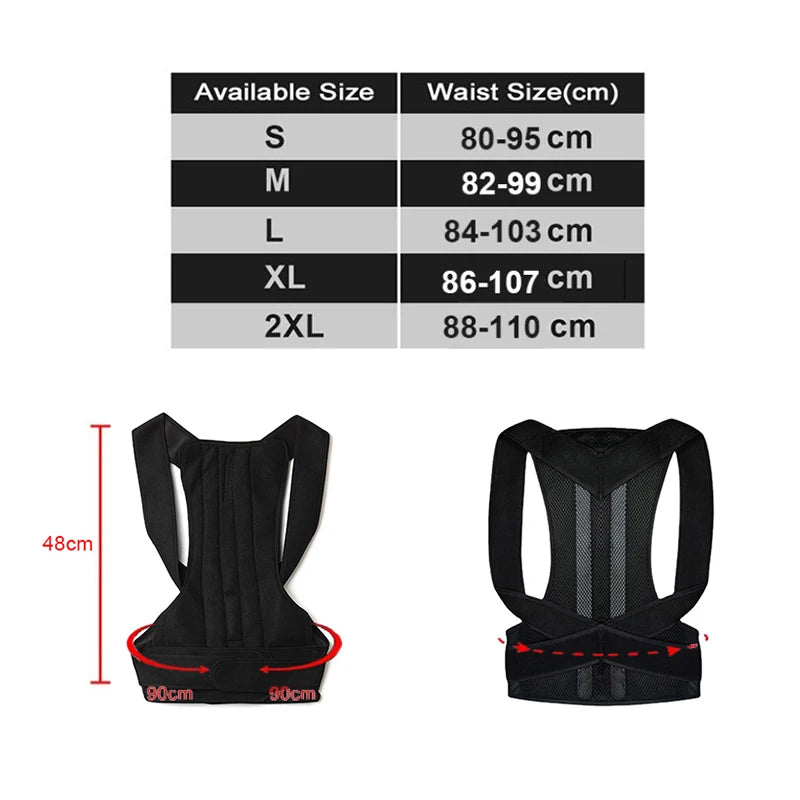 Adjustable Posture Corrector — Clavicle Support Back Brace