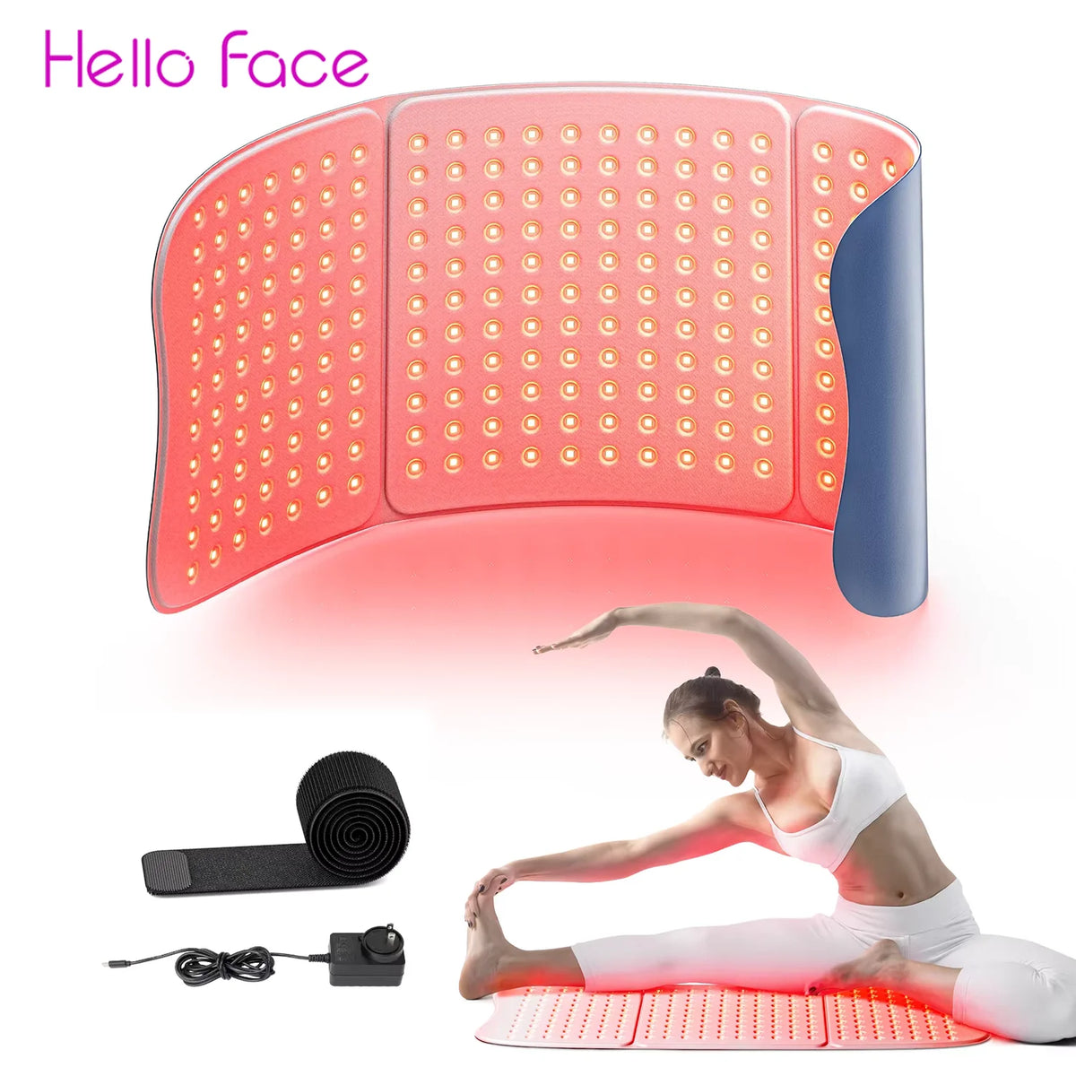 Red Light Therapy Mat — 660nm/850nm, 30x12in, with Timer