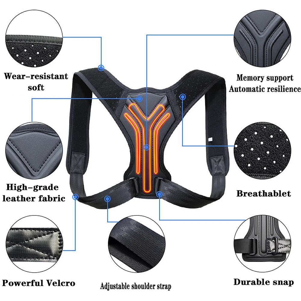 Clavicle Posture Corrector Brace — Adjustable Back Support
