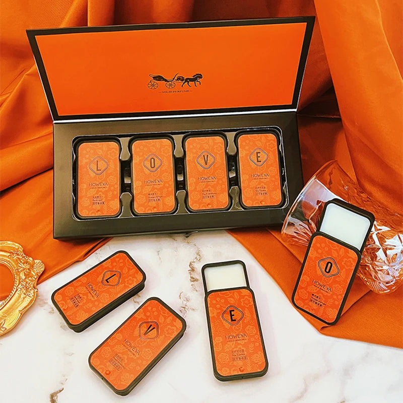 Solid Perfume Set of 4 — Floral & Fruity Scents