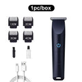 USB Rechargeable Hair & Beard Trimmer — Adjustable Cutter Head