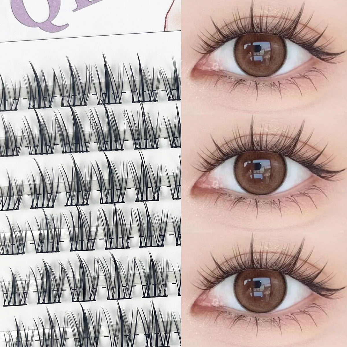 Mink Individual Lash Clusters, 120-Bundle Box