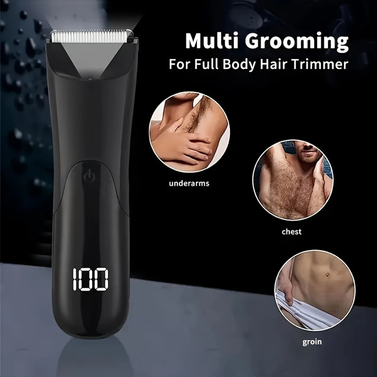 Men's Body Hair Trimmer — Groin, Beard, Chest & More