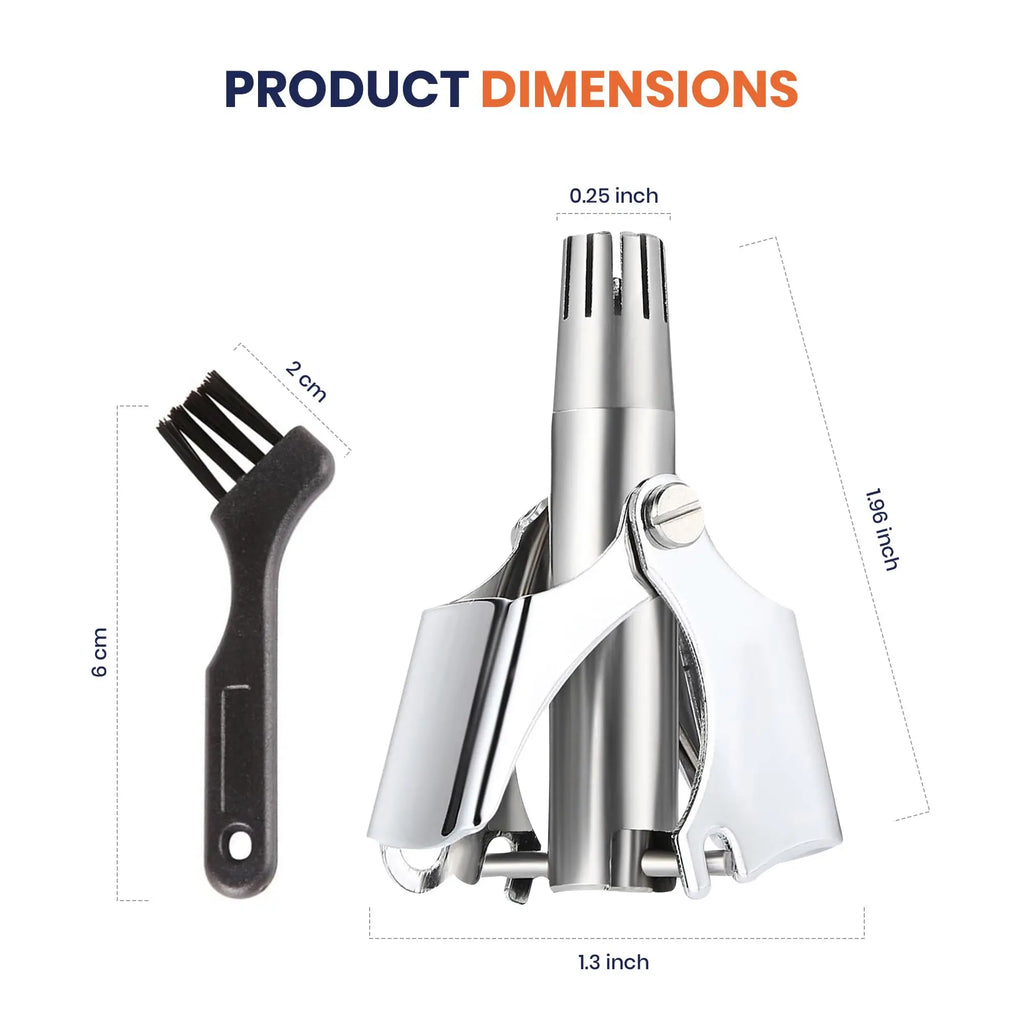 Manual Ear & Nose Hair Trimmer — Washable