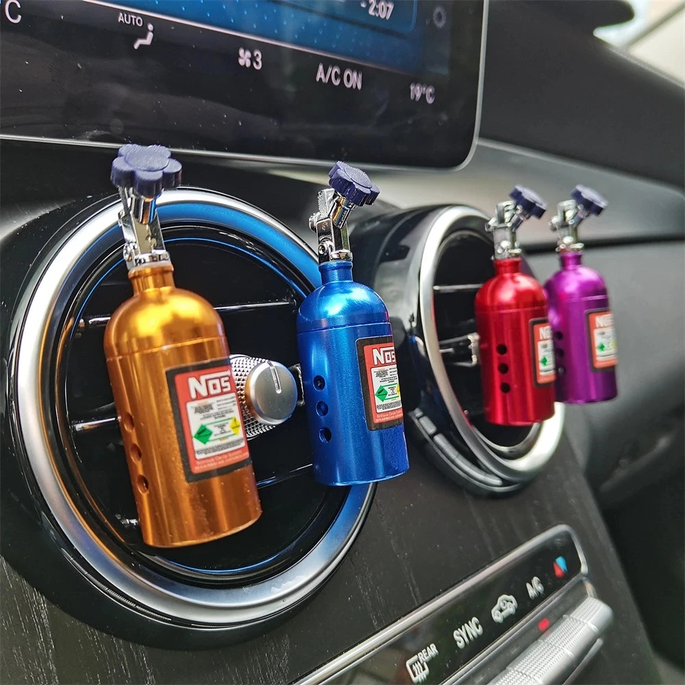 Nitrogen Bottle Design Car Air Freshener, Lemon Scent