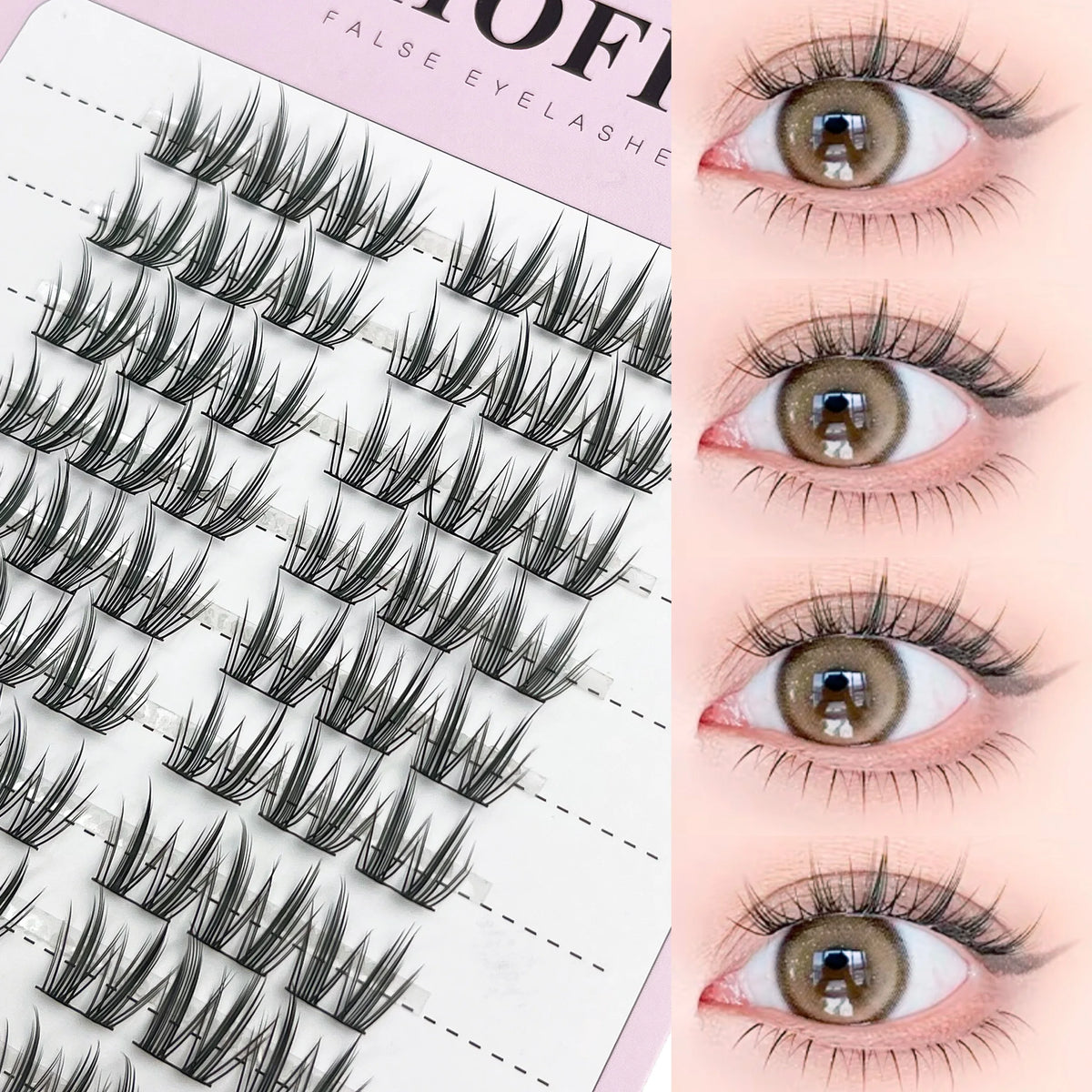 Mink Individual Lash Clusters, 120-Bundle Box
