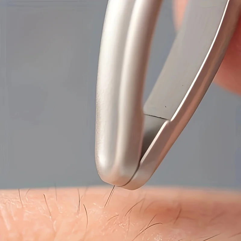 Round-Head Precision Tweezers for Eyebrows & Facial Hair