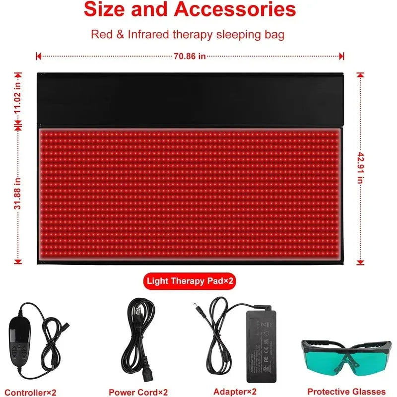 Large Red & Near-Infrared Light Therapy Pad