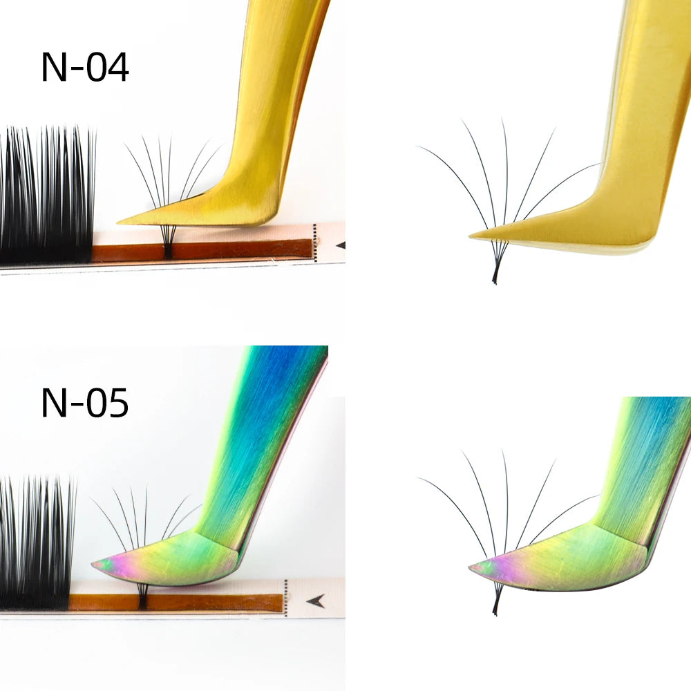NAGARAKU Stainless Steel Eyelash Extension Tweezers