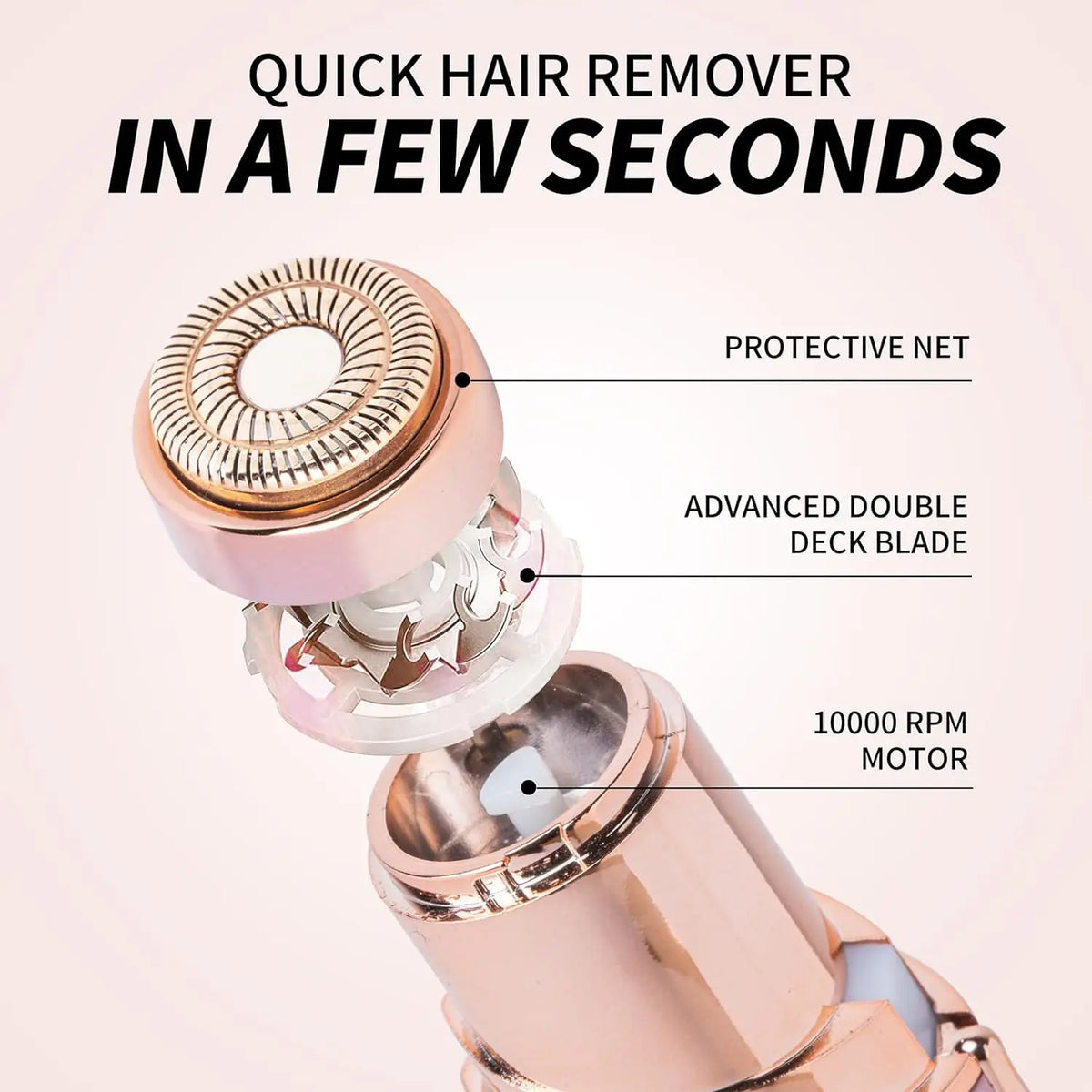 Mini Facial Hair Remover — Portable Electric Razor for Women