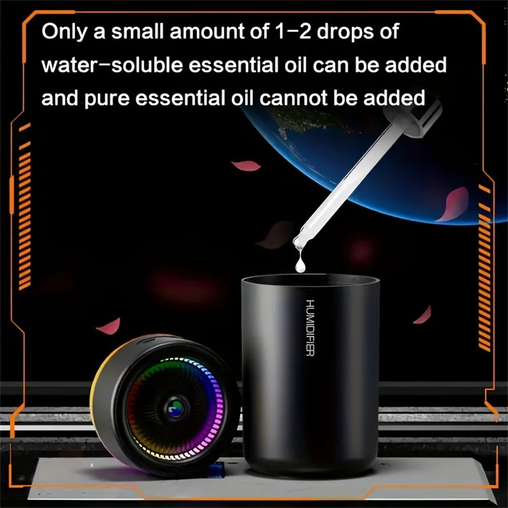 Ultrasonic Car Humidifier with Color LED Light